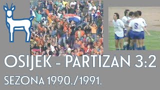 Osijek - Partizan 3:2 sezona 1990./1991.