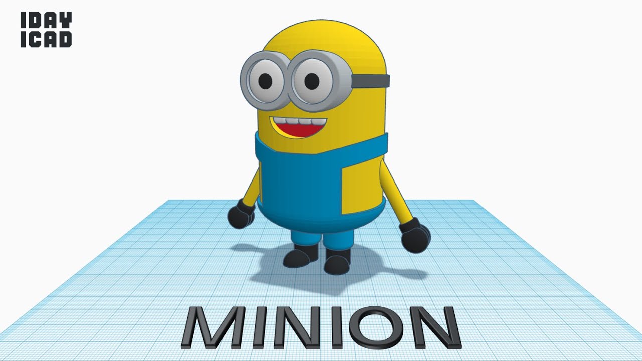 [1DAY_1CAD] MINION (Tinkercad : Know-how / Style / Education) - YouTube