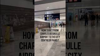 How to get to Paris from CDG airport ?