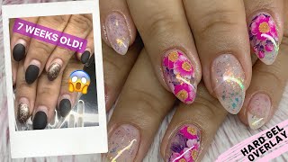 Watch Me Work: Extremely Grown Out! Builder(Hard) Gel Overlay Refill with Transfer Foil