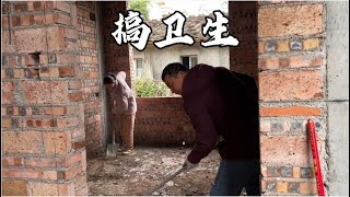 乡村媳妇和老公把新房子打扫干净，准备过年前搬进去住啦【一帆妈妈】