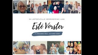 Troosdiens Este Vorster: Woensdag 1 Julie 2020 om 11 uur