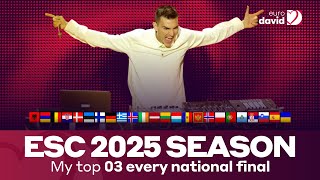 Eurovision 2025 National Final Season 🇨🇭 - My Top 03 Each National Final - So Far (25th Febuary)