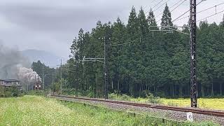 2022/9/19 SL大樹6号  重連運転 C11 207+C11 123+ヨ8634+14系（日章旗）