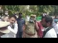 ఏం తమాషా చేస్తున్నావా🔥 bjp mla raghunandan rao gets ser ous on police officers political qube