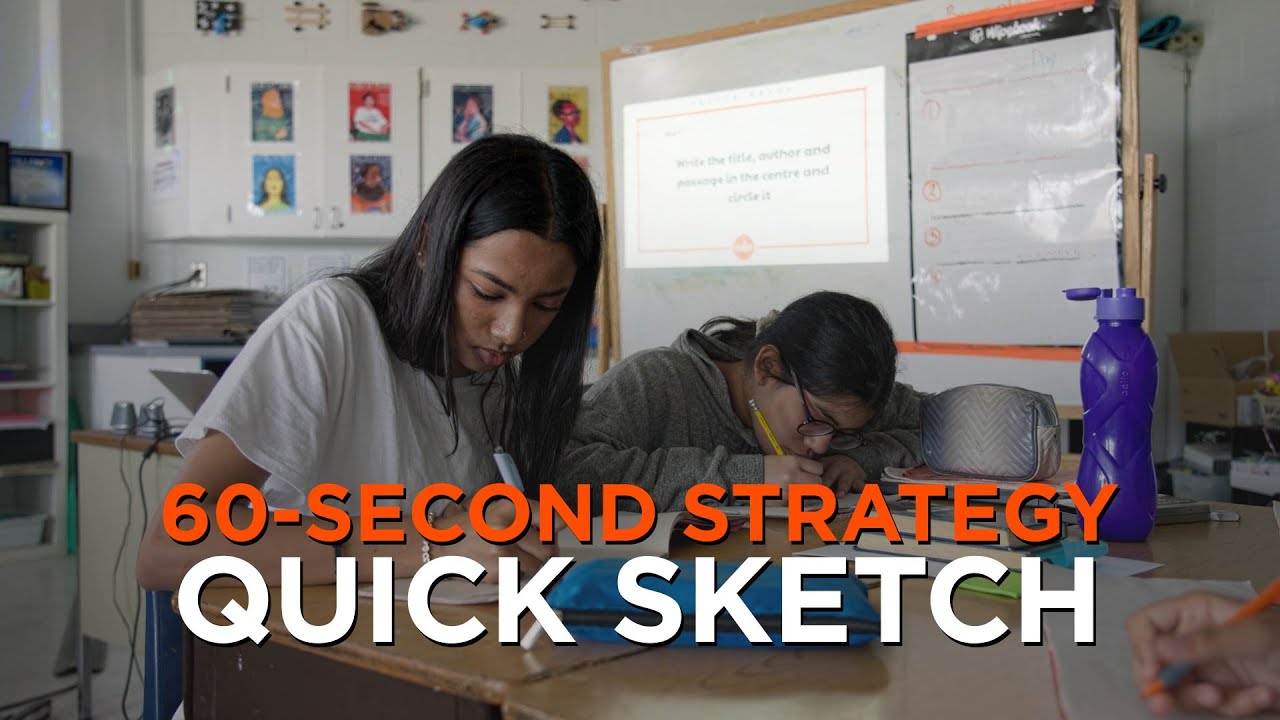 60 Second Strategy Read Aloud Quick Sketch Edutopia