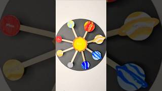 Solar system School project for kids #craftchutney2 #youtubeshorts #schoolproject #solarsystem #diy
