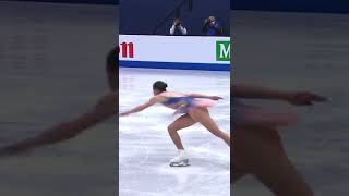 Gorgeous combination spin. #shorts #youtubeshorts #shortsvideo #skating #figureskating #iceskating