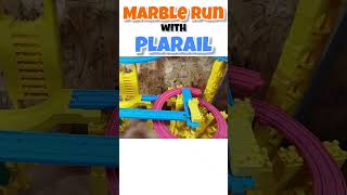 プラレールで遊ぶマーブルラン｜Marble Run How to Use Plarail #shorts