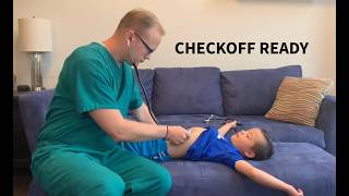 Pediatric Abdominal Assessment | Nursing Physical Exam Demonstration (Step-by-Step)