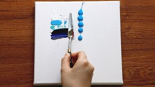Easy & Simple Acrylic Painting Techniques 43｜Satisfying｜Abstract Painting Demonstration