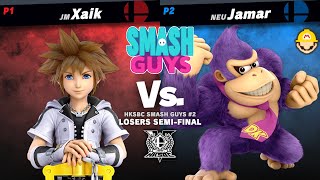 Xaik (Sora) vs Jamar (Donkey Kong/Mario) - Losers Semi-Final | HKSBC Smash Guys #2