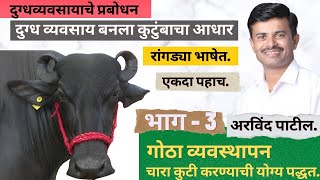 दुग्धव्यवसायाचे प्रबोधन भाग -3 (गोठा व्यवस्थापन)