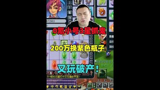 梦幻西游：老王0氪小号刷3星捉鬼，再次开启200万换紫色瓶子，玩破产！