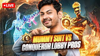 🔴 FIRE MUMMY SUIT VS CONQUEROR PRO PLAYERS | DYNAMO GAMING