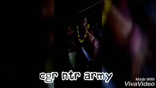 Jr Ntr fans hungama in chandragiri by CGR NTR army