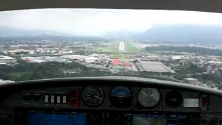 Landing Salzburg Runway 15 with DA42 Diamond Twin Star - Landung in Salzburg (LOWS)