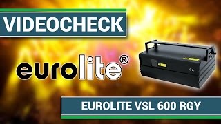 Videocheck - Eurolite VLS 600 RGY Laser