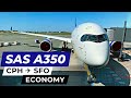 SAS A350 Copenhagen to San Francisco (Economy Class) ✈ Trip Report