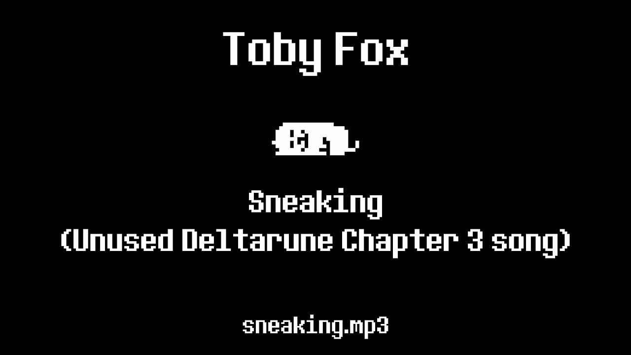Toby Fox Sneaking Unused Deltarune Chapter 3 Song Youtube