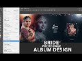 Bride Album Design / Wedding Album Design 12x36 / Photoshop tutorial / Bride #photoshop #wedding