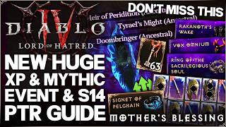 Diablo 4 - WARNING: New Big Update, OP Mythic Goblin Event, Season 14 PTR Guide, Class Buffs & More!