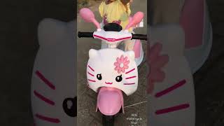 Chasing sunset with my hello kitty motorcycle minivlog | Toddler Kids