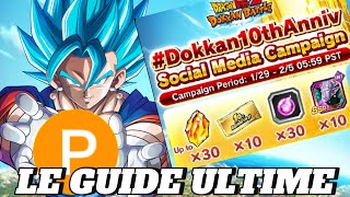 LE GUIDE ULTIME SUR LA CAMPAGNE DES RESEAUX SOCIAUX | TUTO DOKKAN BATTLE