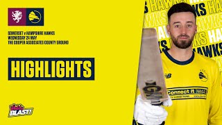 Highlights: Somerset v Hampshire Hawks, Vitality Blast