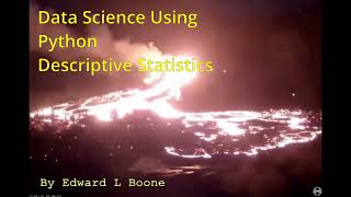 Data Science using Python... Descriptive Statistics