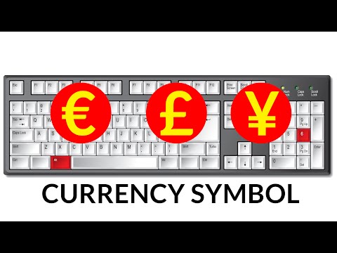 Keyboard shortcut for currency symbol Keyboard shortcut for currency symbol