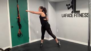 Cardio workout - slip, squat and cross punch - Instructional Video No Equipment At Home Workout