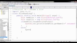 Java Programming Tutorial #38 - How to Rename a File in Java