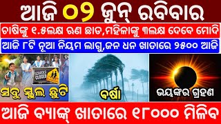 today's morning news odisha/2 June 2024/heavy to heavy rain/odisha news today/odisha samachar