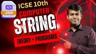 STRING 1 SHOT | Important Java Programs | Class 10 ICSE Computer 2026 Exam #amplifylearning