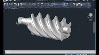 AutoCAD 3D, How to drawing screw pump, 3D Modeling, Autodesk, sketches​ P1