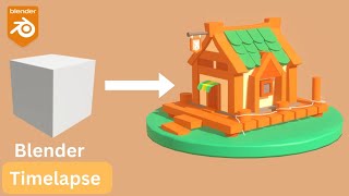 Blender 3D - Create a 3d House 🏠 || Blender Timelapse