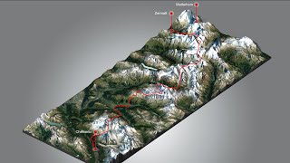 The Haute Route / Ski Tour from Chamonix (France) to Zermatt (Switzerland)