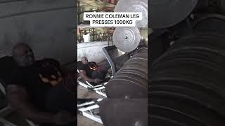 Ronnie Coleman Leg Presses 1000kg #shorts