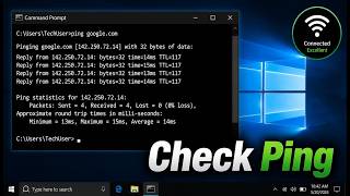 How to Check Ping in Windows 10 Using Command Prompt