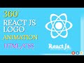 How to make React js logo using HTML/CSS | Rotating in 360deg animation #No_Limit_Code