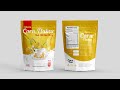 Corn Flakes Packaging Design | Stand Up Pouch | Photoshop Tutorial