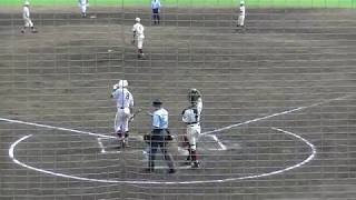 2017　秋　高校野球　福岡大会　久留米学園　竹井選手タイムリー