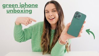 NEW GREEN iPhone 13 Pro UNBOXING and FIRST IMPRESSIONS
