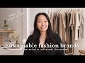 *truly* sustainable fashion brands you should know in 2024