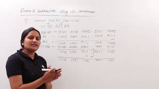 Excess-3 Subtraction using 10’s Complement Example