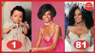Diana Ross Then and Now ⭐ Transformation From 1 To 81 Years Old