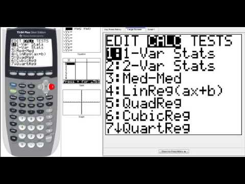 Correlation and Linear Regression using a TI 84 Correlation and Linear Regression using a TI 84