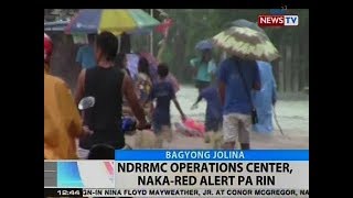 BT: NDRRMC operations center, naka-red alert pa rin