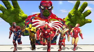 Spider-Hulk Vs Iron-Man Army - What If